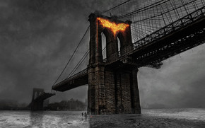 Batman Fire Logo wallpaper
