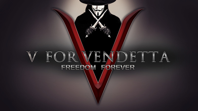 V for Vendetta Freedom Forever wallpaper