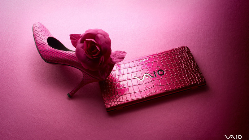 Sony Vaio Pink Leather Hd Wallpaper Wallpaperfx