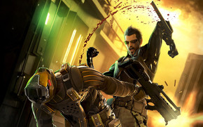 Deus Ex Human Revolution Fight wallpaper