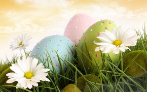 3 Easter Eggs wallpaper