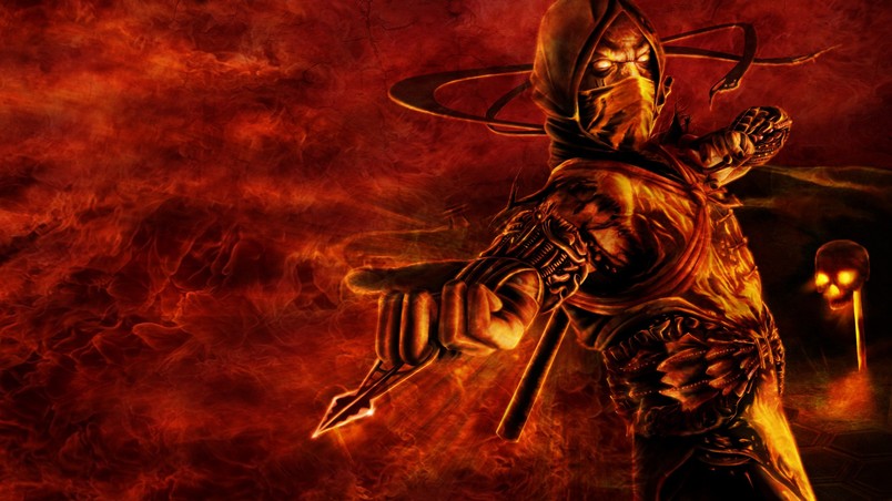 Mortal Kombat Scorpion Poster wallpaper