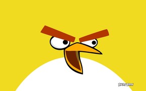 Yellow Angry Bird wallpaper