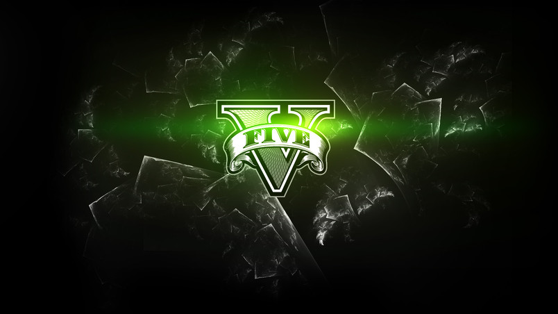 GTA 5 Gold Logo HD Wallpaper - WallpaperFX