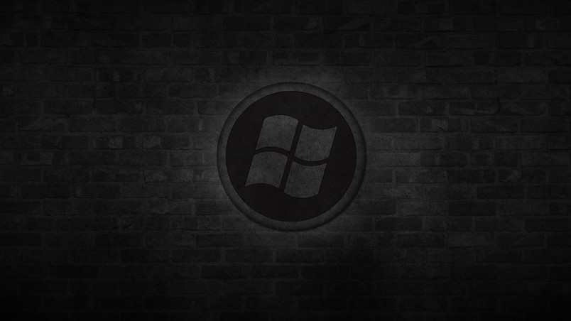 Dark Windows Logo wallpaper