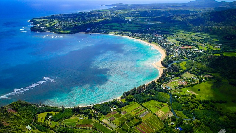 Ocean, beach, aerial view, kauai, hawaii, HD phone wallpaper | Peakpx