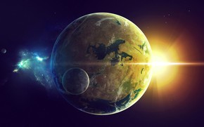 Space Planets View wallpaper