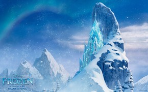 Icecastle in Frozen wallpaper