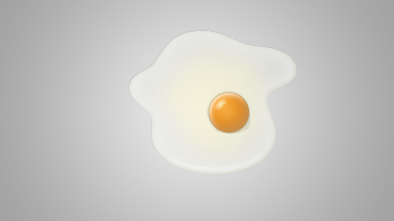 Minimal fried egg wallpaper