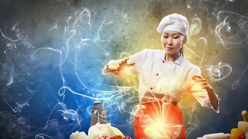 Creative Asian Chef wallpaper
