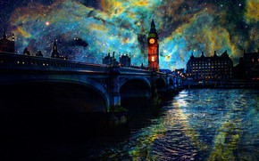 Fanasy Night In London wallpaper