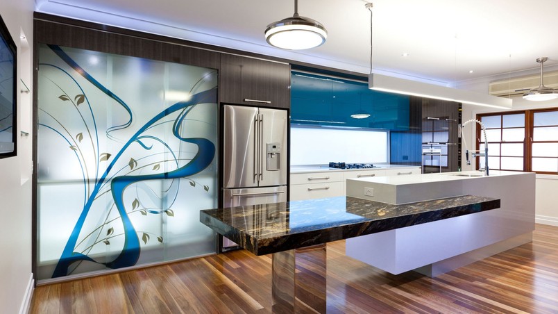 Beautiful Kitchen Design HD Wallpaper - WallpaperFX