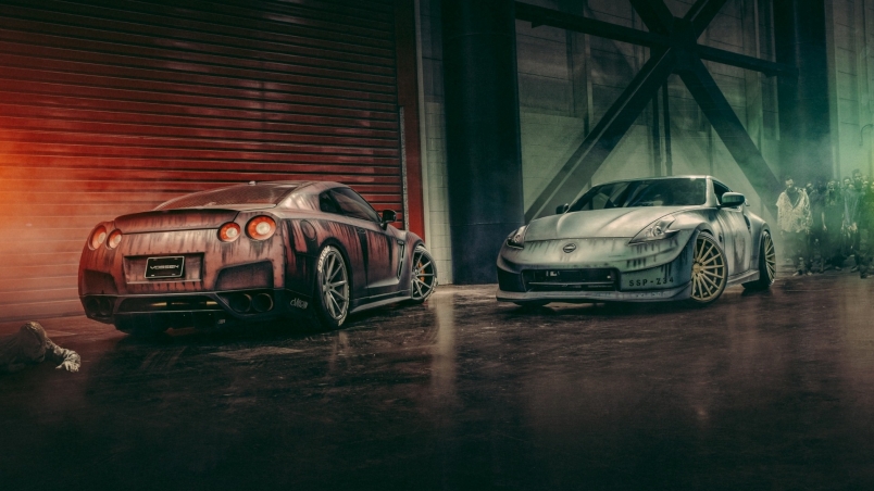 Nissan 370z Front and Rear wallpaper