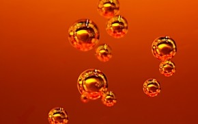 Orange Bubbles wallpaper