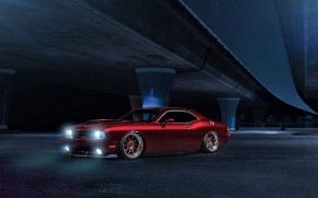 Red Dodge Challenger Avant Garde wallpaper