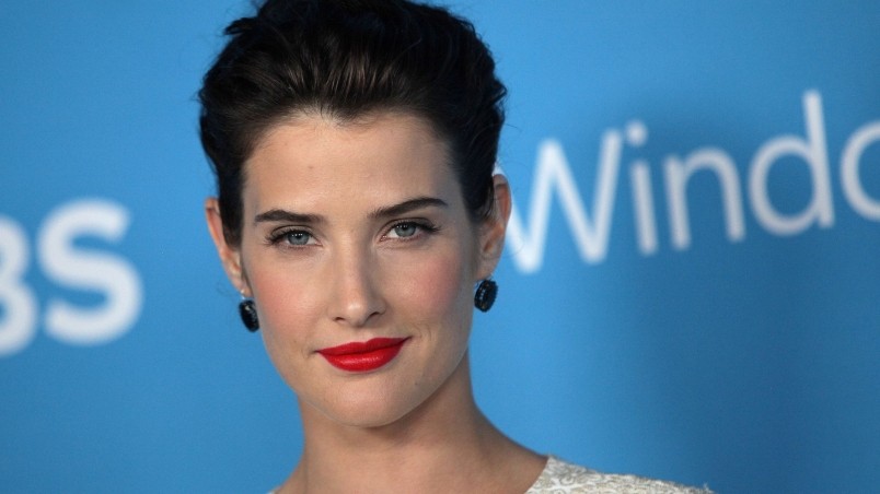 Cobie Smulders Red Lips wallpaper
