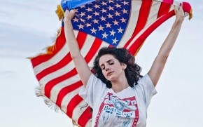 Lana Del Rey American Flag wallpaper