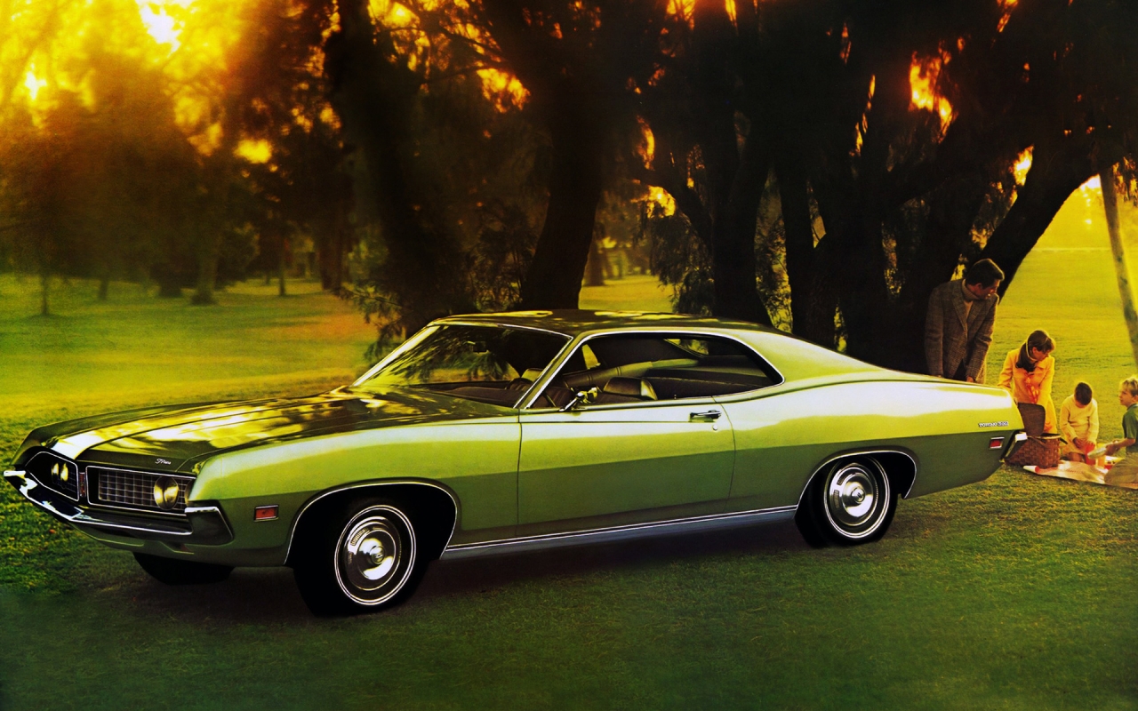 1971 Ford Torino 500 for 1280 x 800 widescreen resolution