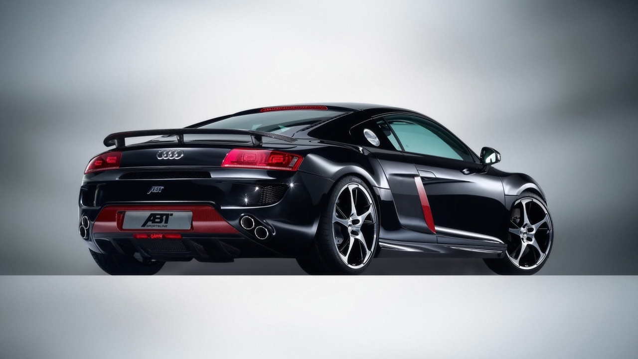 2008 Abt Audi R8 - Rear Angle for 1280 x 720 HDTV 720p resolution
