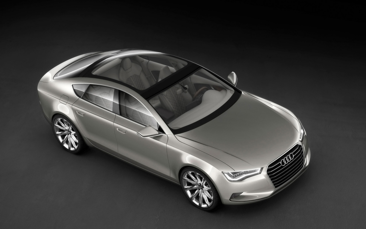 2009 Audi Sportback Concept - Front And Side Top for 1280 x 800 widescreen resolution