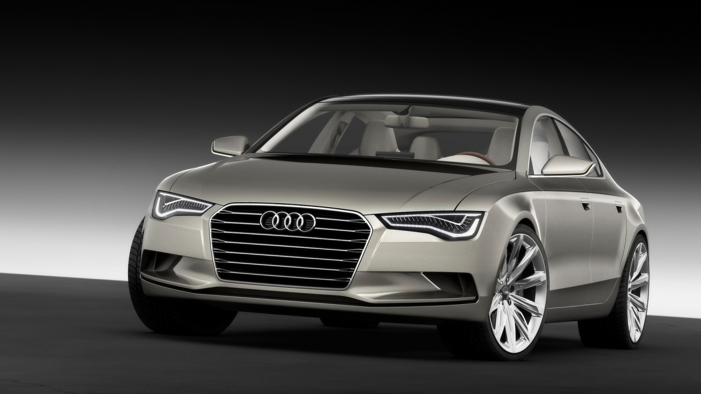 2009 Audi Sportback Concept - Front Angle for 1366 x 768 HDTV resolution