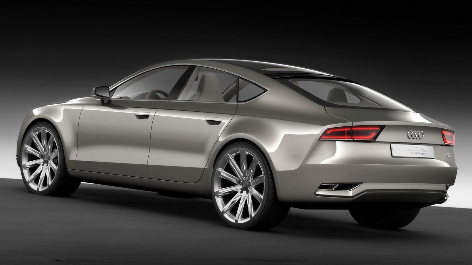 2009 Audi Sportback Concept  Rear And Side for 1536 x 864 HDTV resolution