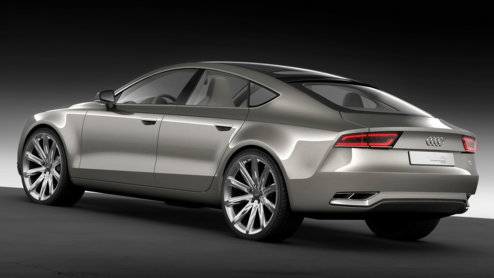 2009 Audi Sportback Concept  Rear And Side for 1600 x 900 HDTV resolution