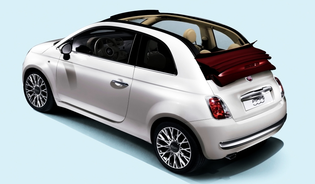 2009 Fiat 500C for 1024 x 600 widescreen resolution