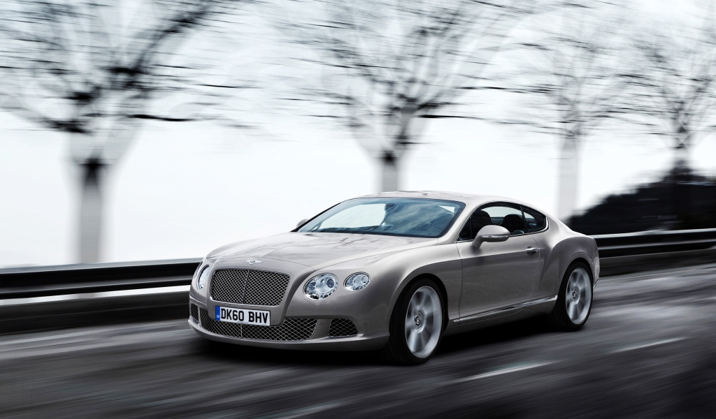 2011 Bentley Continental GT Grey for 1024 x 600 widescreen resolution