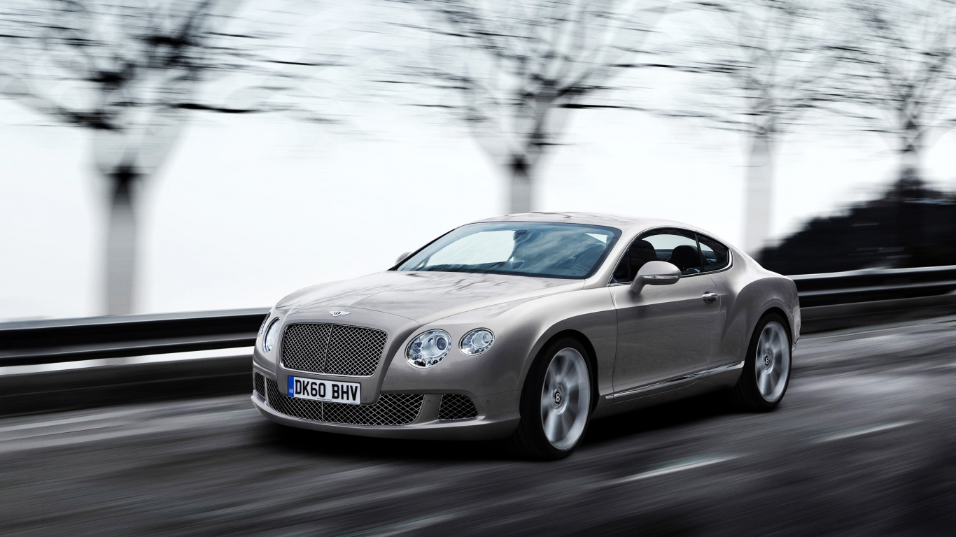 2011 Bentley Continental GT Grey for 1366 x 768 HDTV resolution