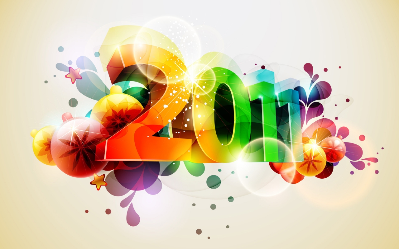 2011 New Year for 1280 x 800 widescreen resolution