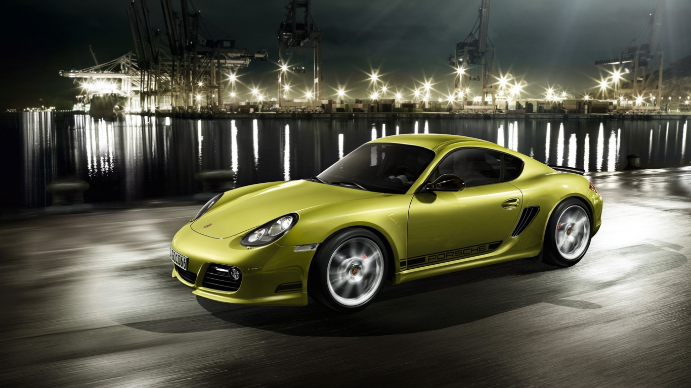 2011 Porsche Cayman R for 1366 x 768 HDTV resolution