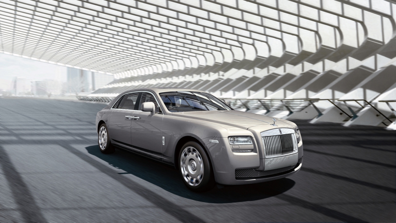 2011 Rolls Royce Ghost for 1366 x 768 HDTV resolution