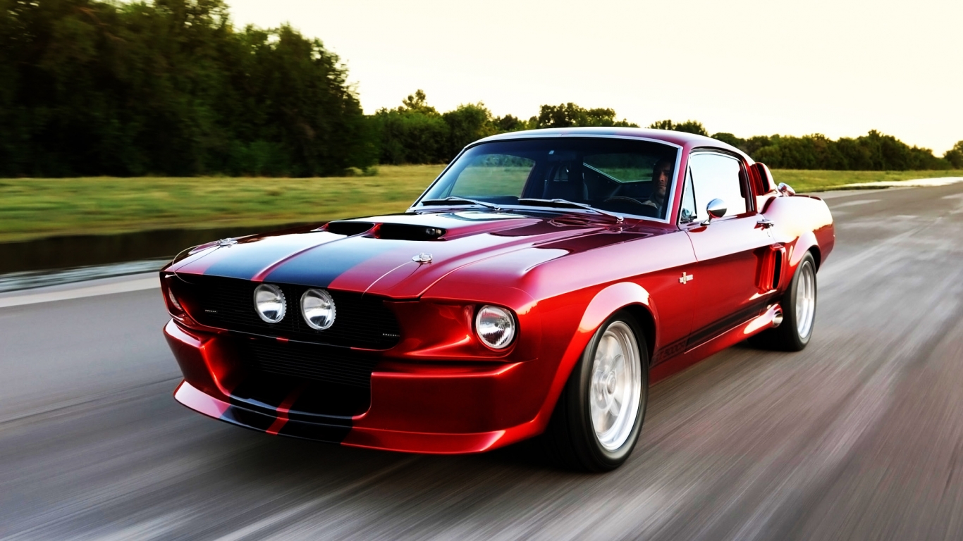 2011 Shelby GT500CR Speed for 1366 x 768 HDTV resolution