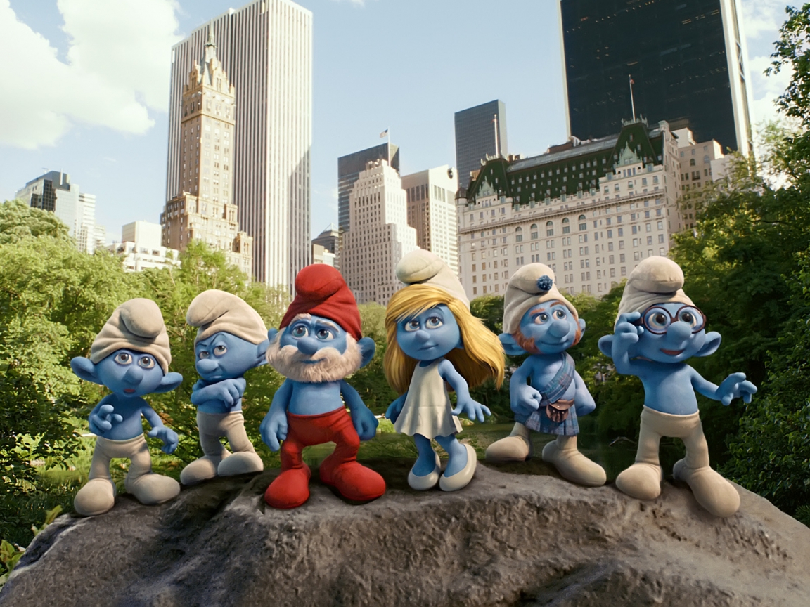 2011 The Smurfs Movie for 1152 x 864 resolution