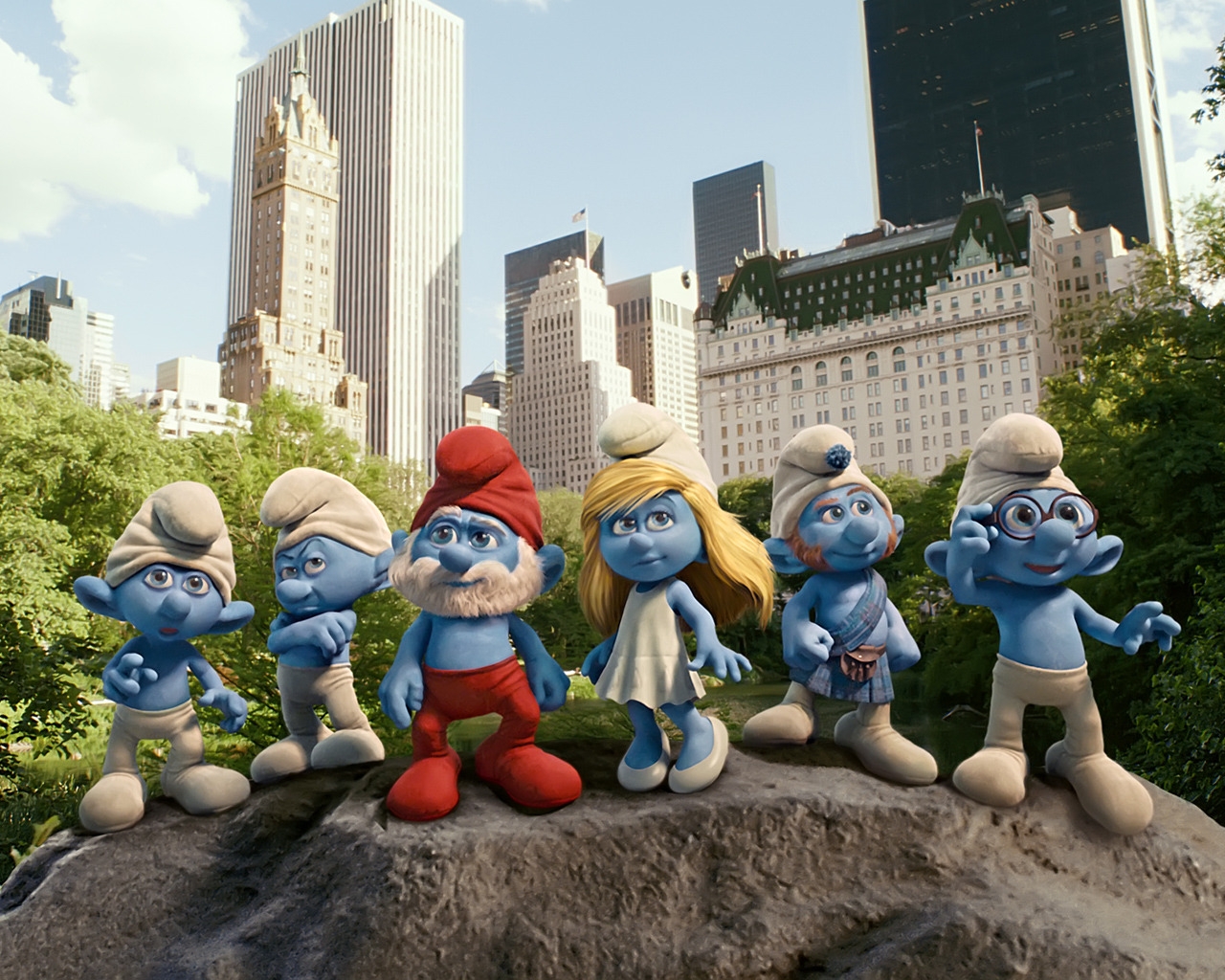 2011 The Smurfs Movie for 1280 x 1024 resolution