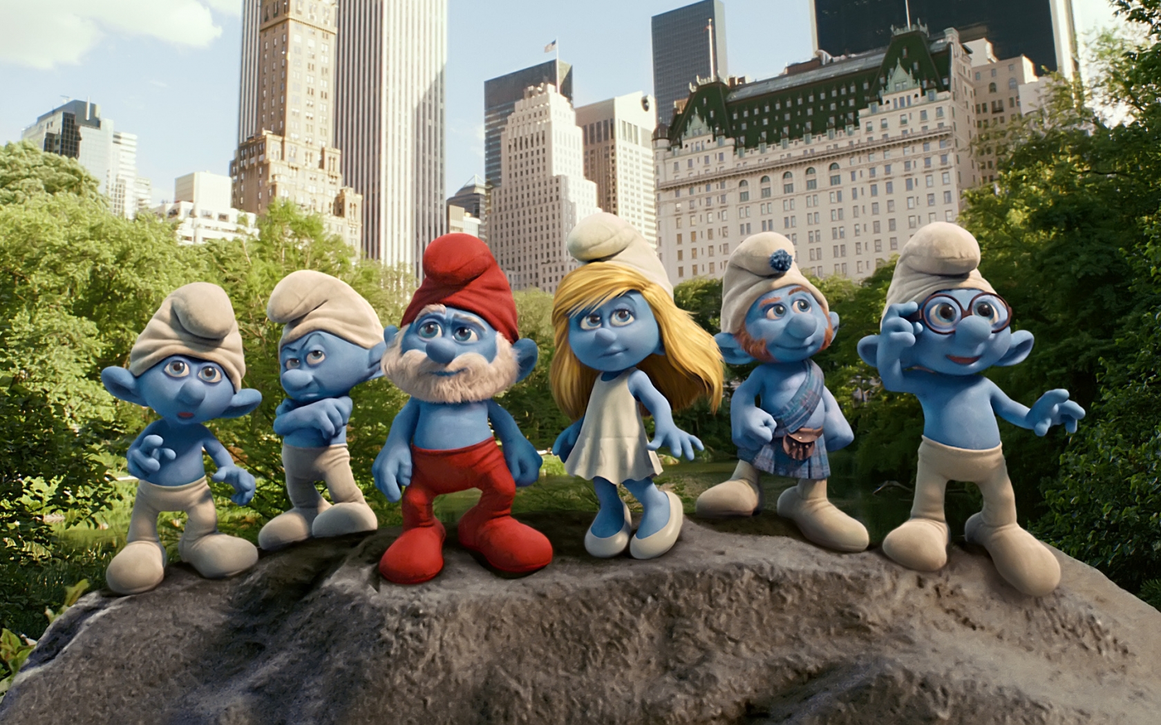 2011 The Smurfs Movie for 1680 x 1050 widescreen resolution