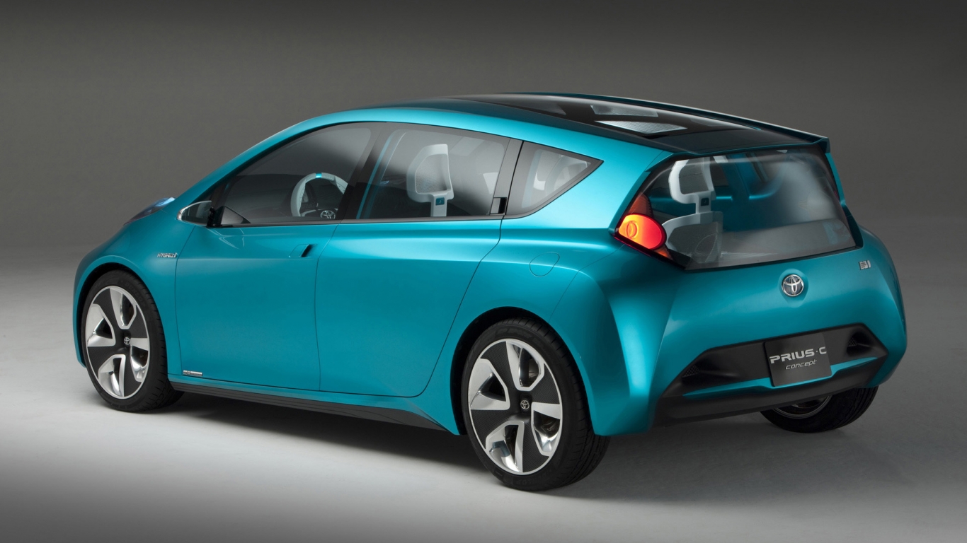 2011 Toyota Prius C Concept Rear for 1366 x 768 HDTV resolution
