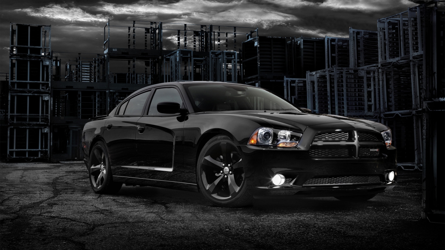 2012 Dodge Charger Blacktop for 1536 x 864 HDTV resolution