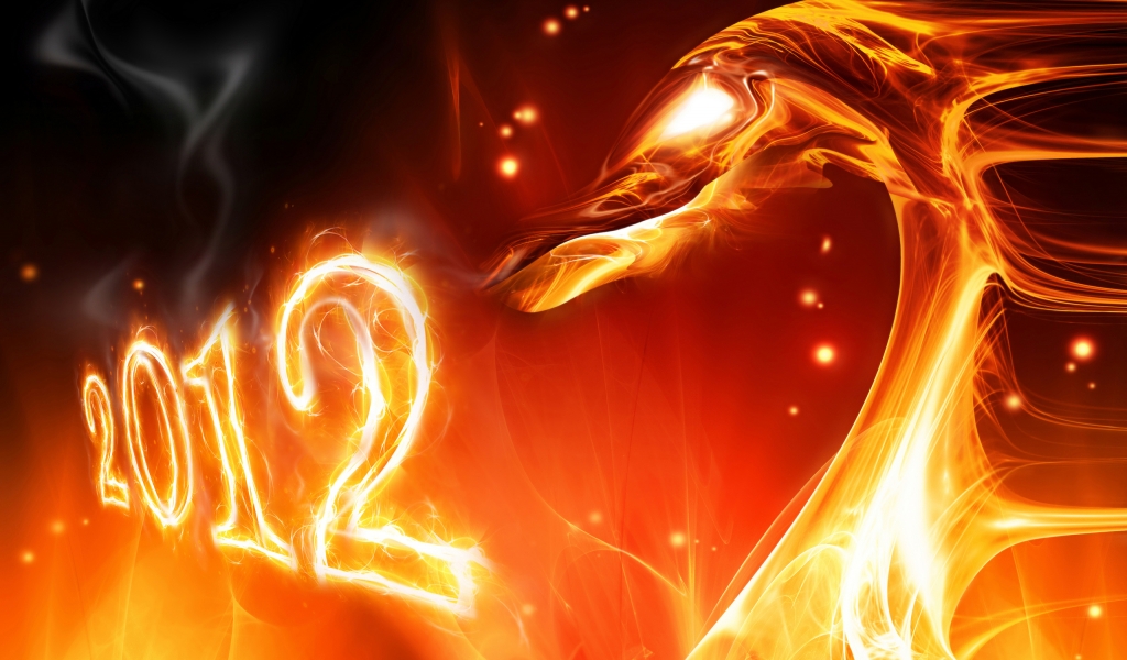 2012 Dragon Year for 1024 x 600 widescreen resolution