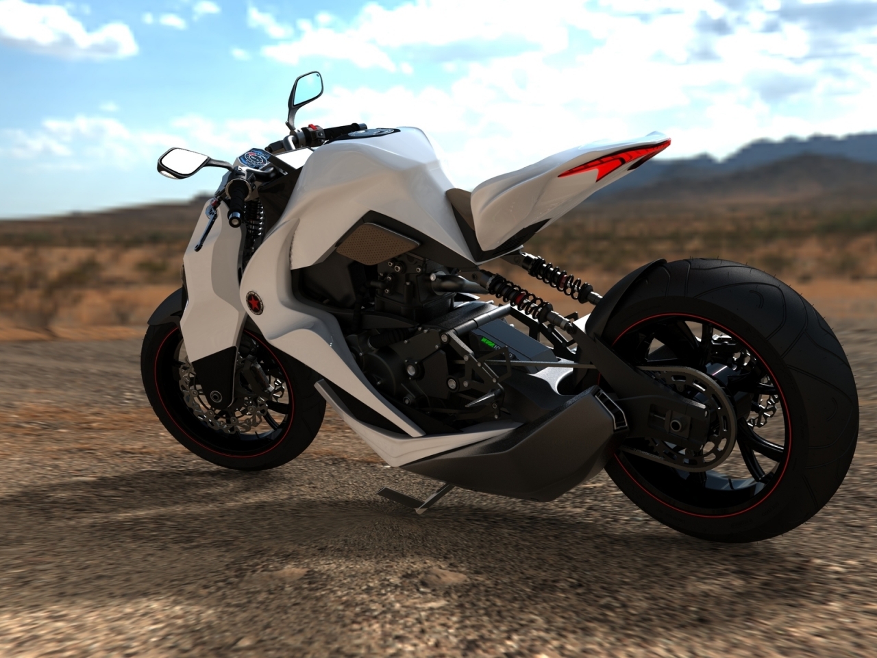2012 Hybrid Motorcycle Concept for 1280 x 960 resolution