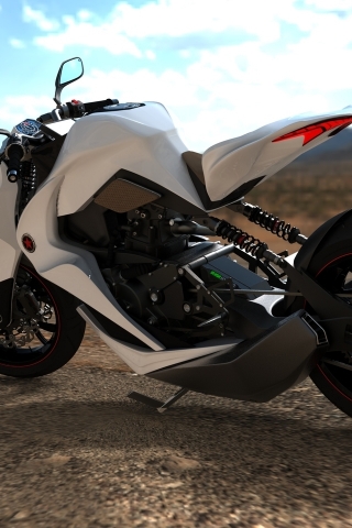 2012 Hybrid Motorcycle Concept for 320 x 480 iPhone resolution