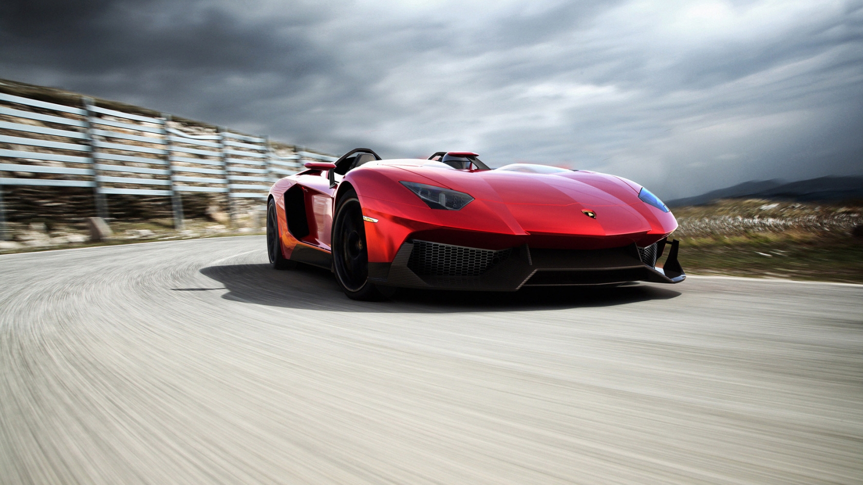 2012 Lamborghini Aventador J Speed for 1680 x 945 HDTV resolution
