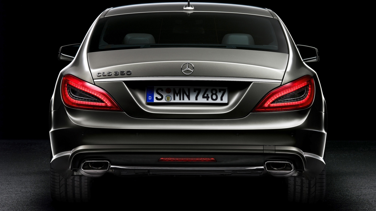 2012 Mercedes Benz CLS Rear for 1280 x 720 HDTV 720p resolution