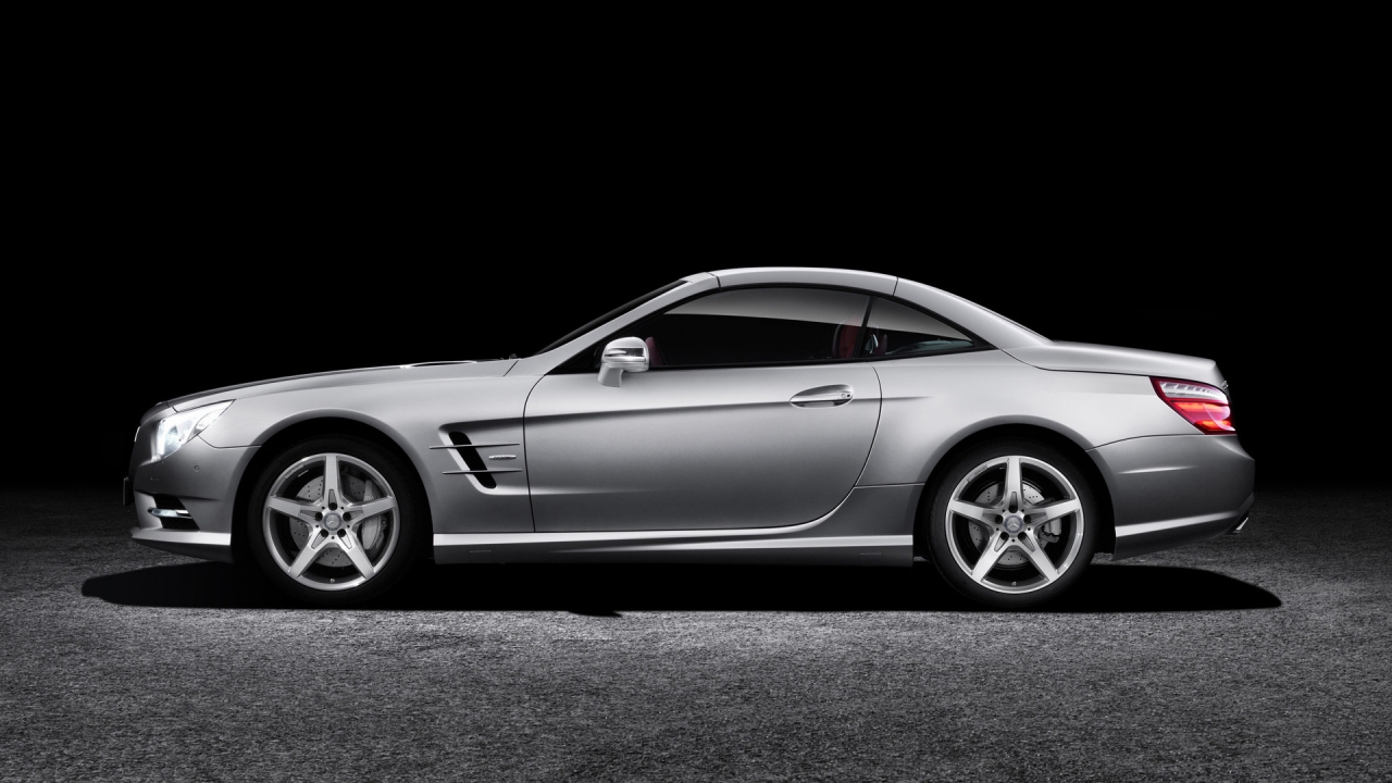 2012 Mercedes SL Side VIew for 1280 x 720 HDTV 720p resolution
