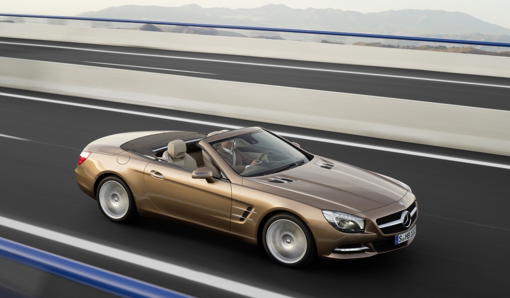 2012 Mercedes SL Speed for 1024 x 600 widescreen resolution
