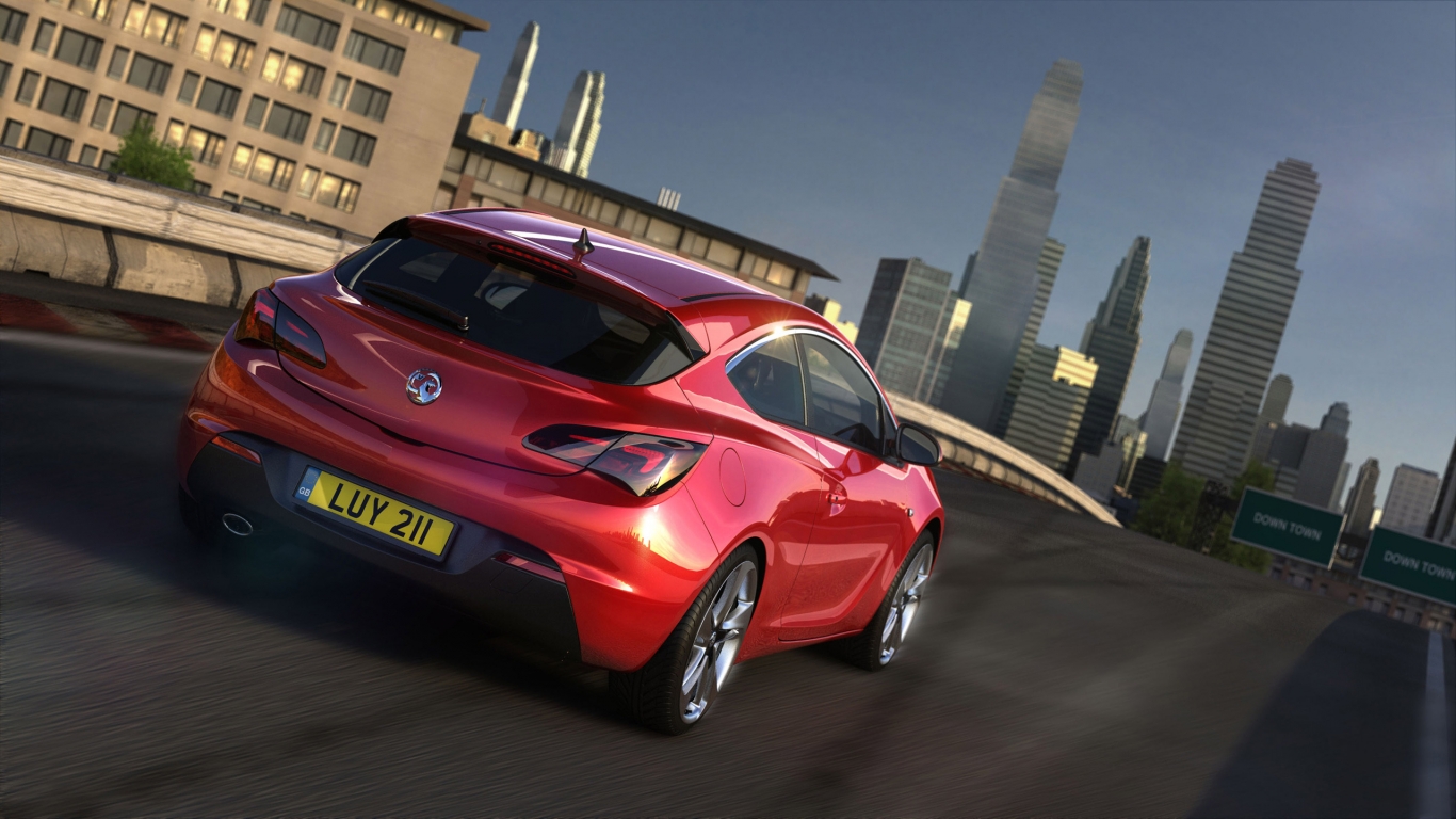 2012 Vauxhall Astra GTC Speed for 1366 x 768 HDTV resolution