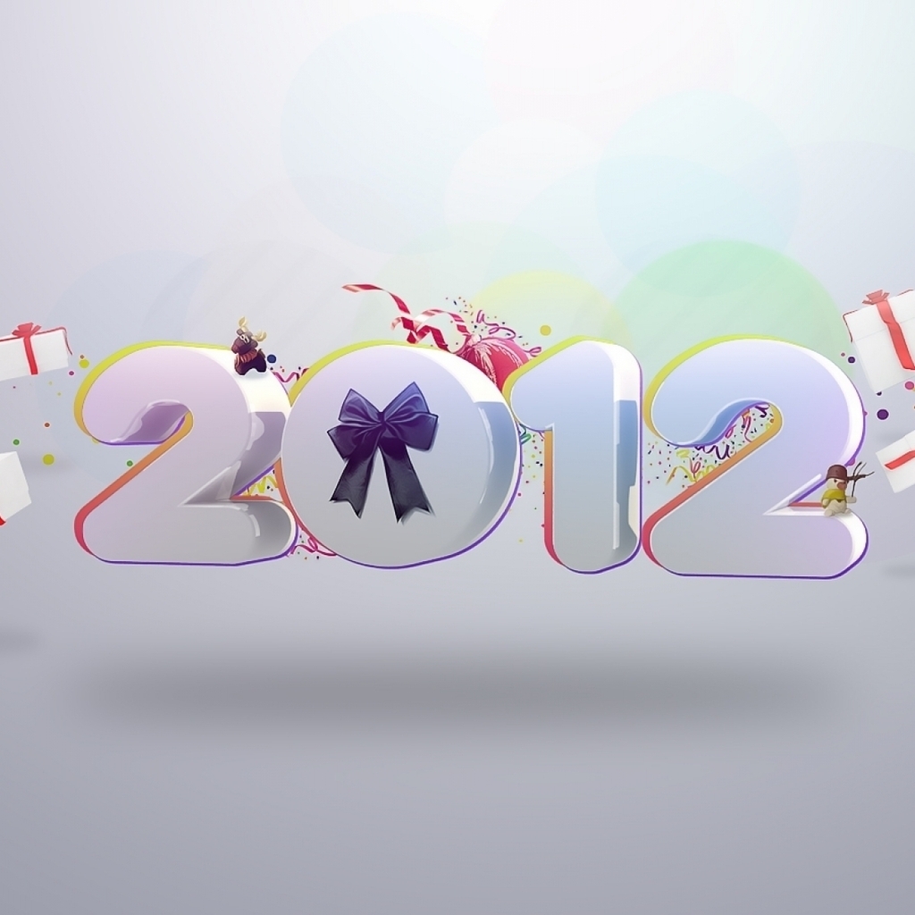 2012 Year Celebration for 1024 x 1024 iPad resolution