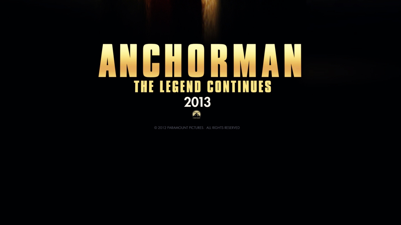 2013 Anchorman The Legend Continues for 1280 x 720 HDTV 720p resolution