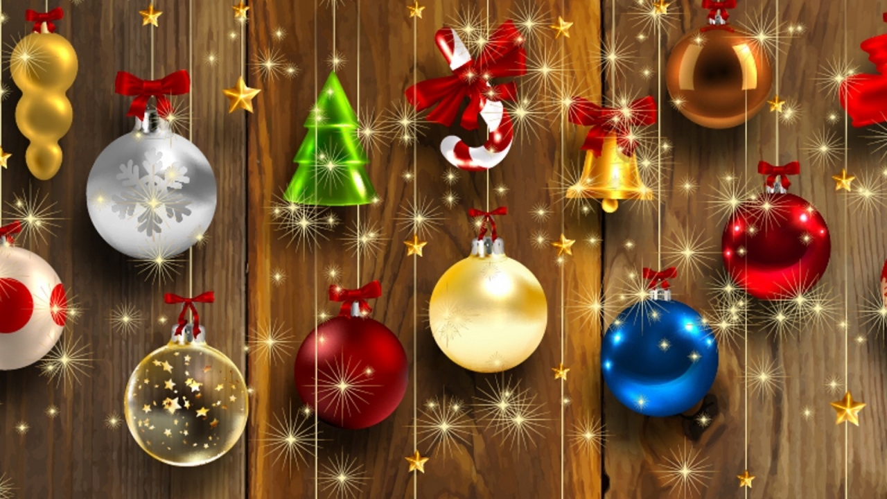 2013 Christmas Ornaments for 1280 x 720 HDTV 720p resolution